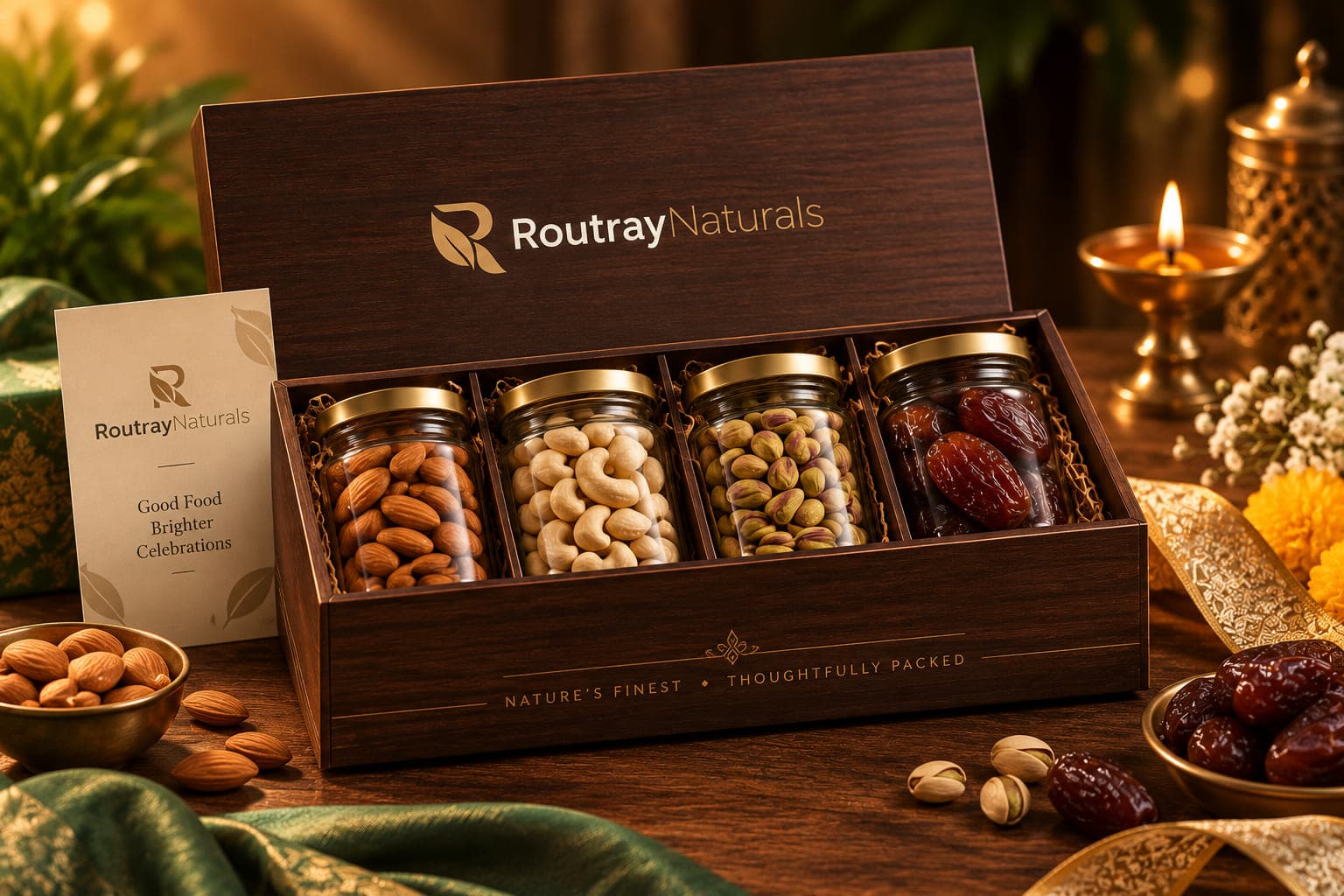 Festive Dry Fruit Gift Box